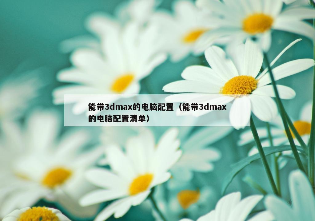 能带3dmax的电脑配置（能带3dmax的电脑配置清单）