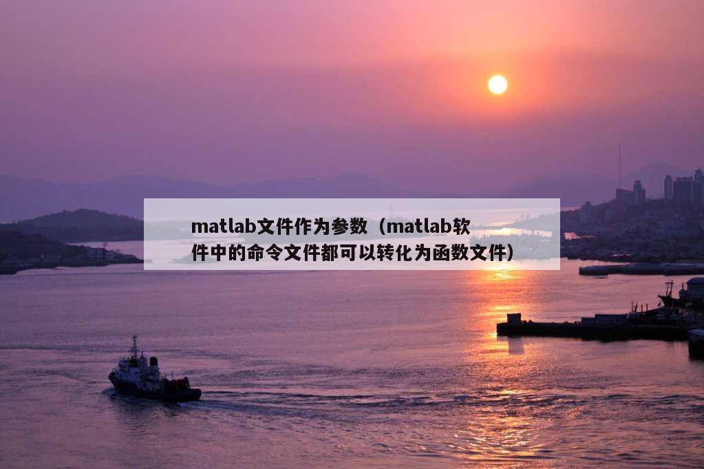 matlab文件作为参数（matlab软件中的命令文件都可以转化为函数文件）