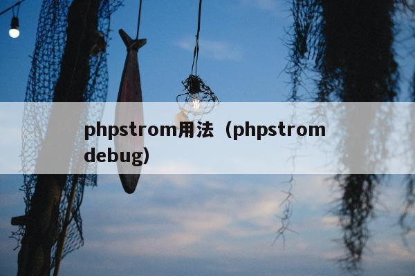 phpstrom用法（phpstrom debug）