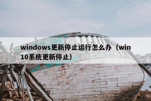 windows更新停止运行怎么办（win10系统更新停止）