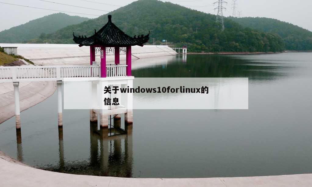 关于windows10forlinux的信息