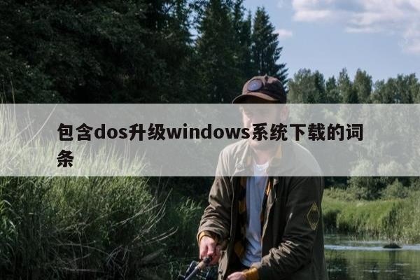 包含dos升级windows系统下载的词条