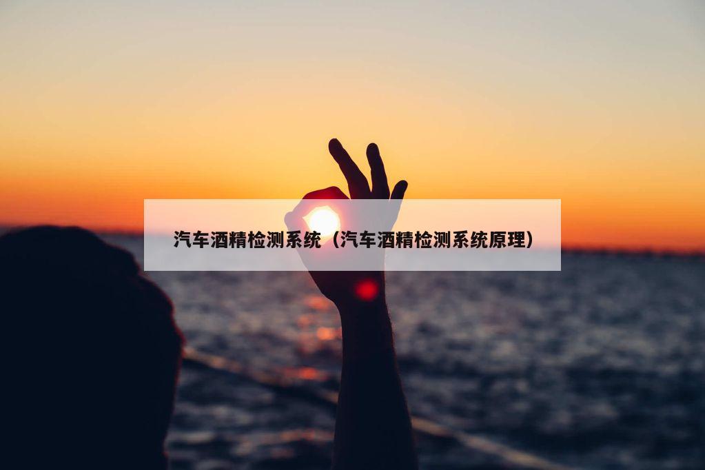 汽车酒精检测系统（汽车酒精检测系统原理）