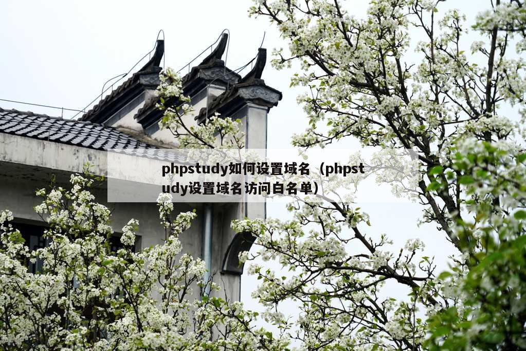 phpstudy如何设置域名（phpstudy设置域名访问白名单）