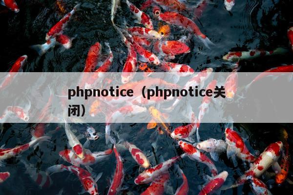 phpnotice（phpnotice关闭）