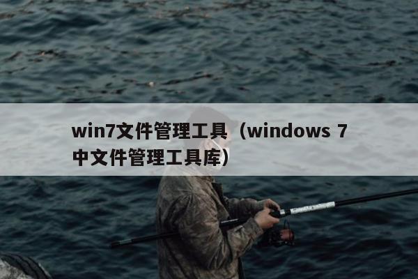 win7文件管理工具（windows 7中文件管理工具库）