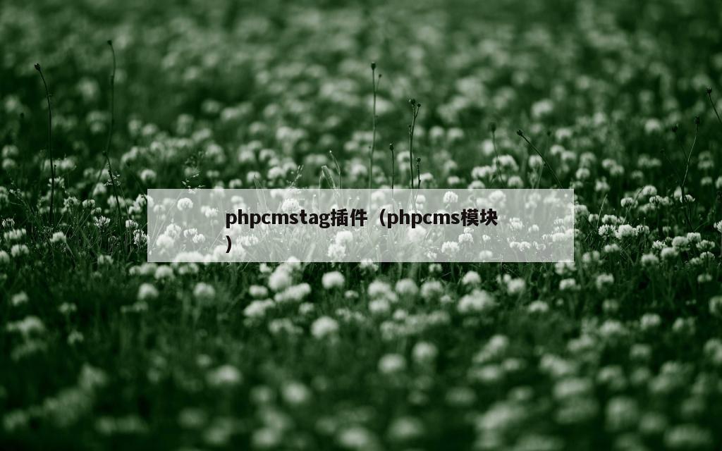 phpcmstag插件（phpcms模块）