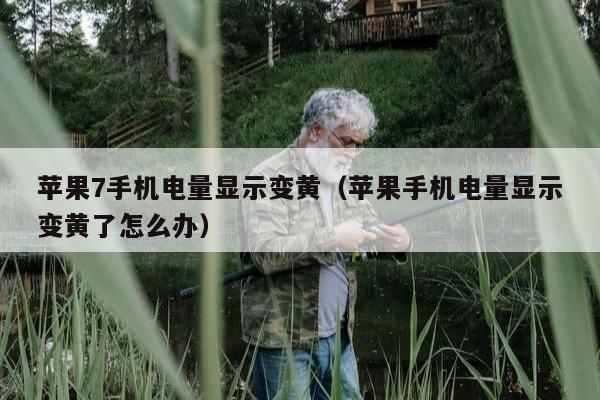 苹果7手机电量显示变黄（苹果手机电量显示变黄了怎么办）