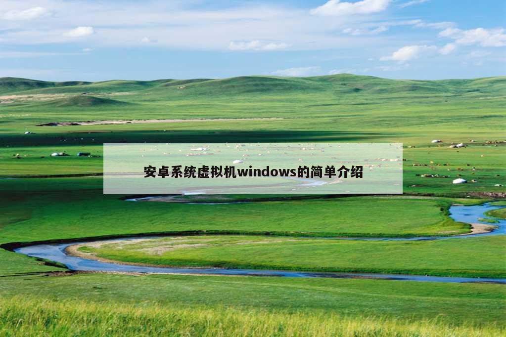 安卓系统虚拟机windows的简单介绍