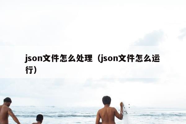 json文件怎么处理（json文件怎么运行）