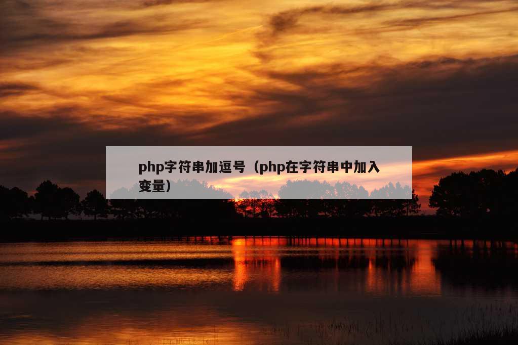 php字符串加逗号（php在字符串中加入变量）