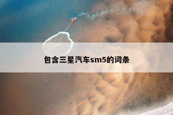 包含三星汽车sm5的词条