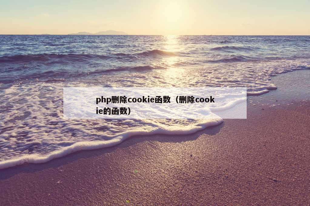 php删除cookie函数（删除cookie的函数）