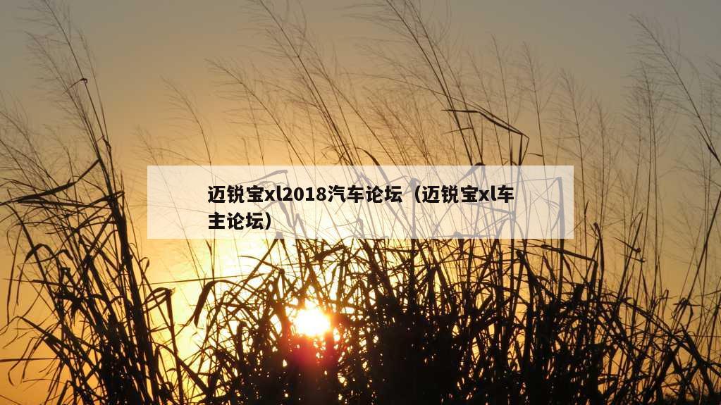 迈锐宝xl2018汽车论坛（迈锐宝xl车主论坛）