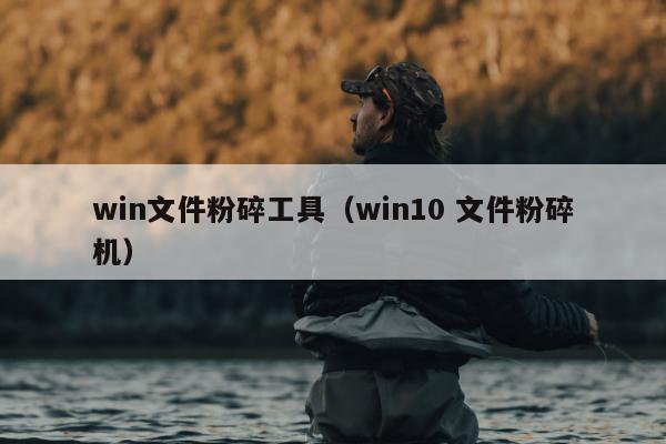 win文件粉碎工具（win10 文件粉碎机）