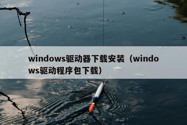 windows驱动器下载安装（windows驱动程序包下载）