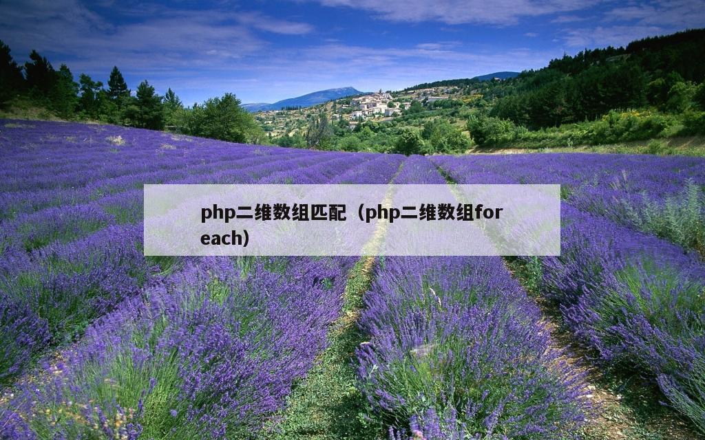 php二维数组匹配（php二维数组foreach）