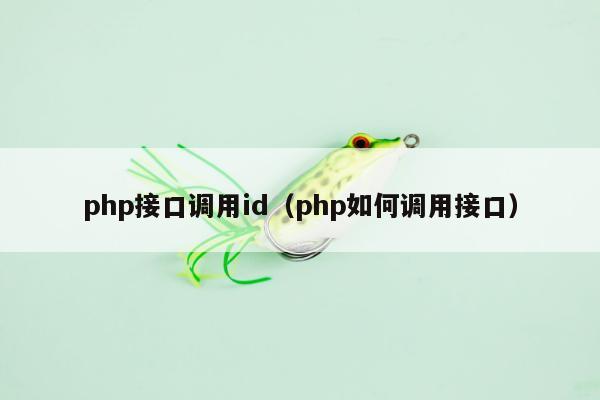 php接口调用id（php如何调用接口）