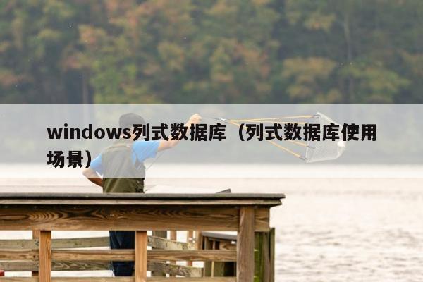 windows列式数据库（列式数据库使用场景）