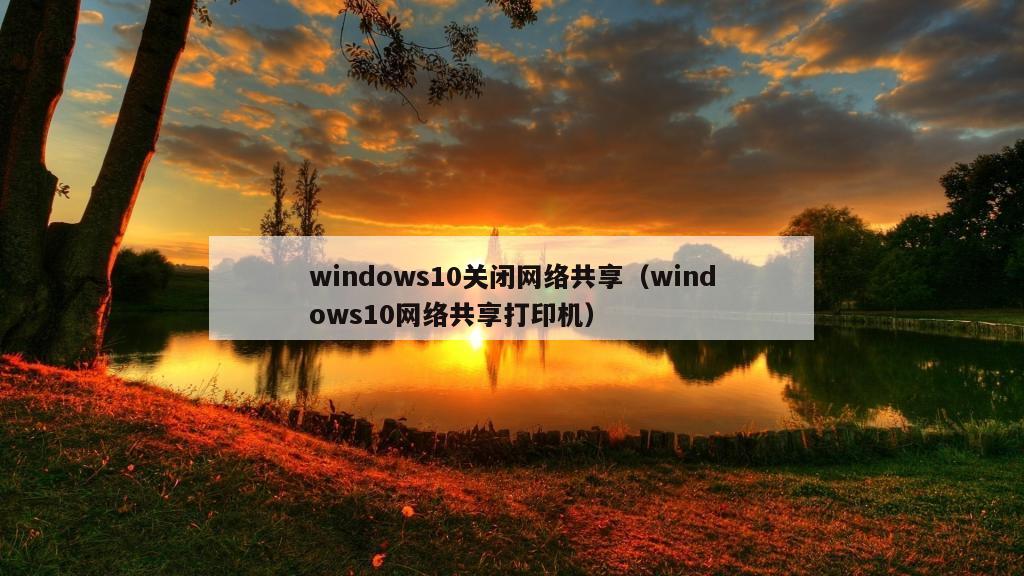 windows10关闭网络共享（windows10网络共享打印机）