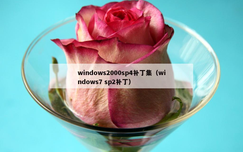 windows2000sp4补丁集（windows7 sp2补丁）