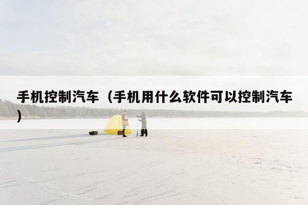 手机控制汽车（手机用什么软件可以控制汽车）