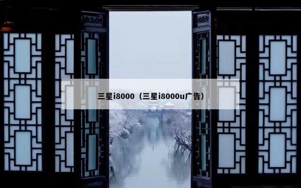 三星i8000（三星i8000u广告）