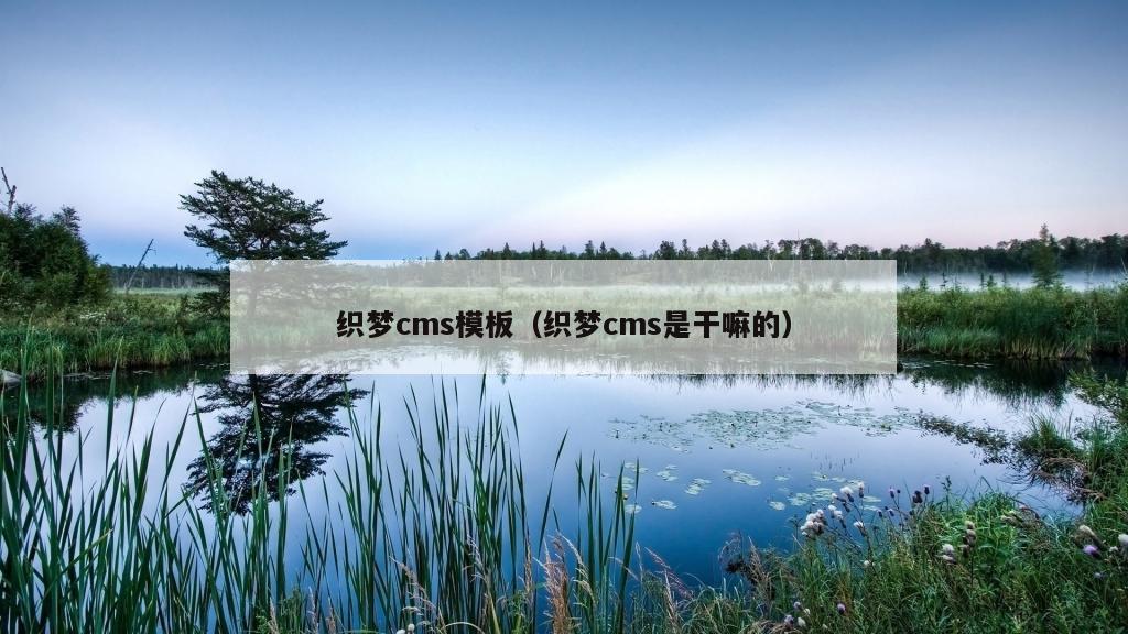 织梦cms模板（织梦cms是干嘛的）