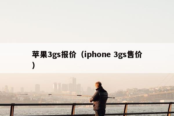 苹果3gs报价（iphone 3gs售价）