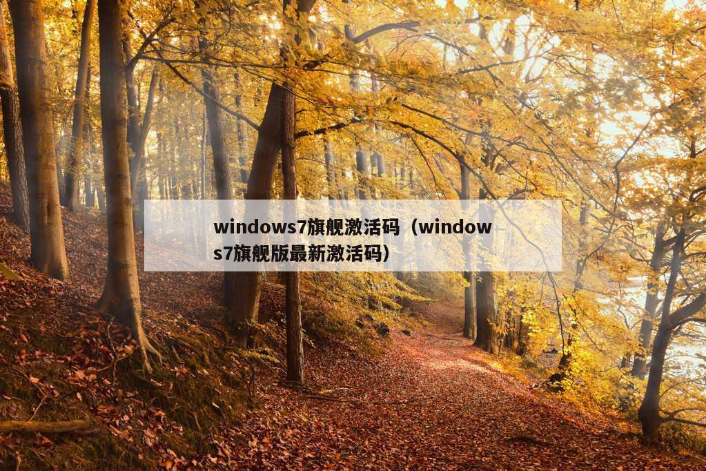 windows7旗舰激活码（windows7旗舰版最新激活码）