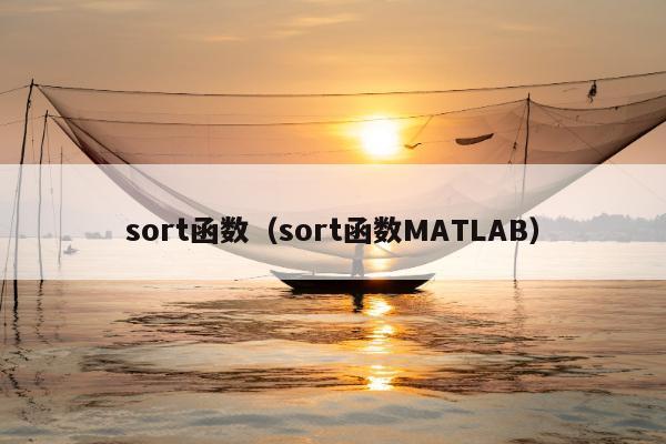 sort函数（sort函数MATLAB）