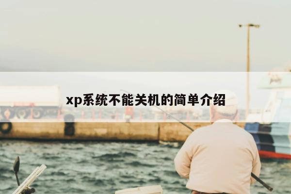 xp系统不能关机的简单介绍