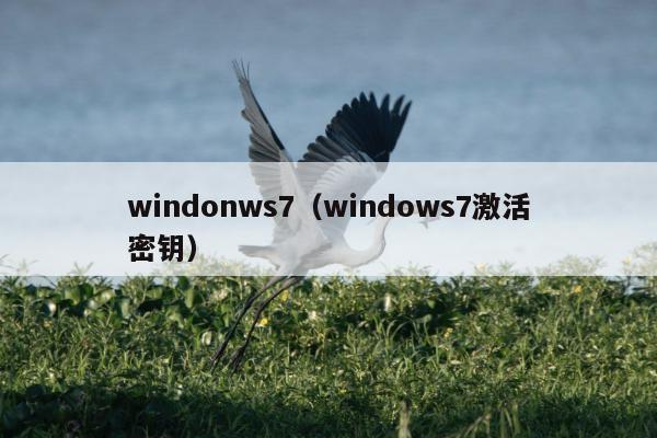 windonws7（windows7激活密钥）