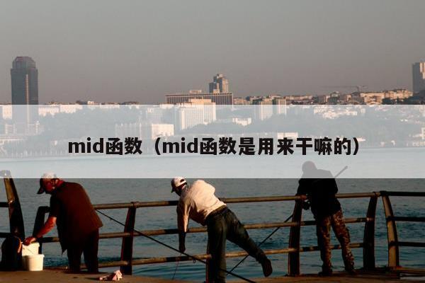 mid函数（mid函数是用来干嘛的）