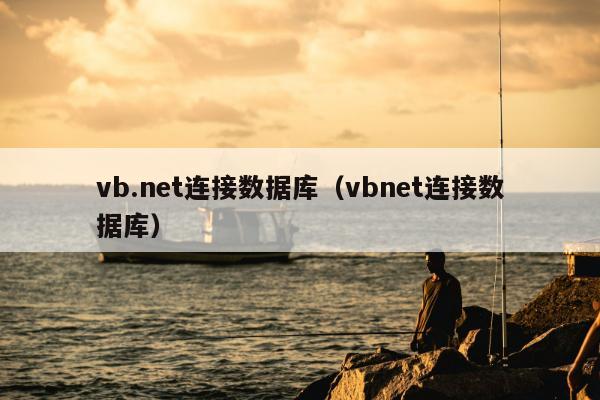 vb.net连接数据库（vbnet连接数据库）