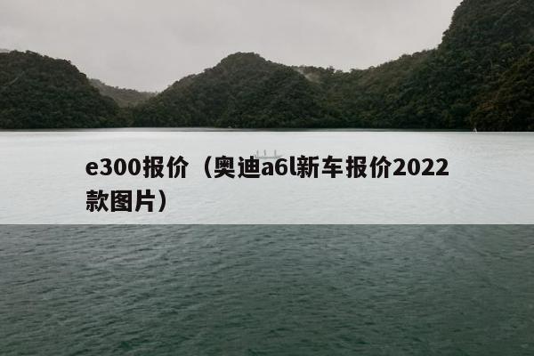 e300报价（奥迪a6l新车报价2022款图片）