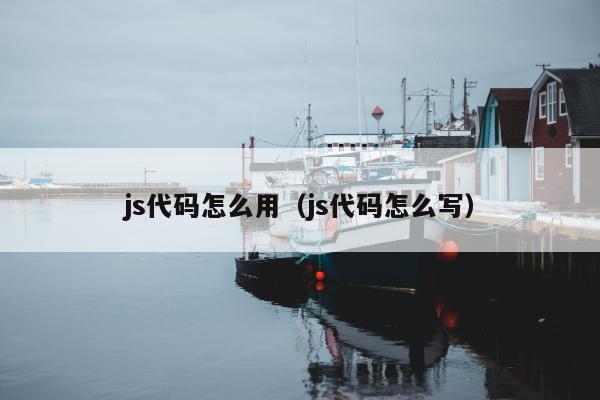 js代码怎么用（js代码怎么写）