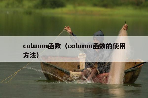 column函数（column函数的使用方法）