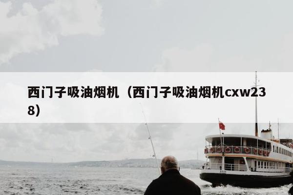 西门子吸油烟机（西门子吸油烟机cxw238）