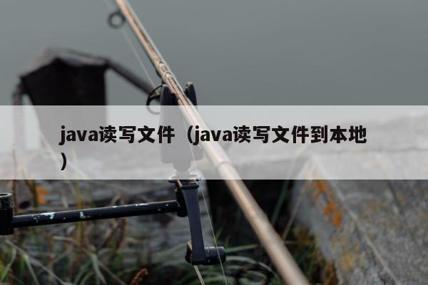 java读写文件（java读写文件到本地）