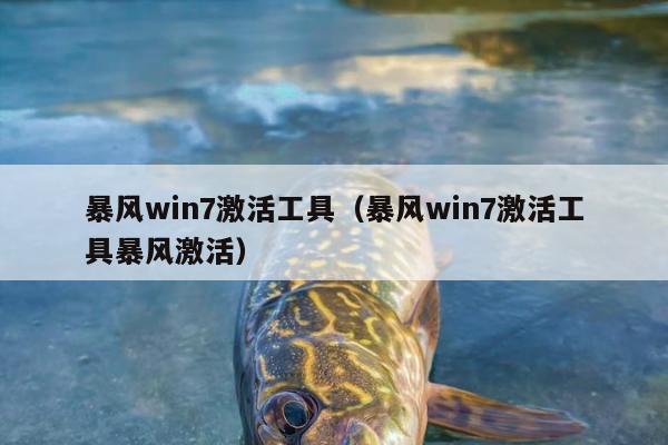 暴风win7激活工具（暴风win7激活工具暴风激活）