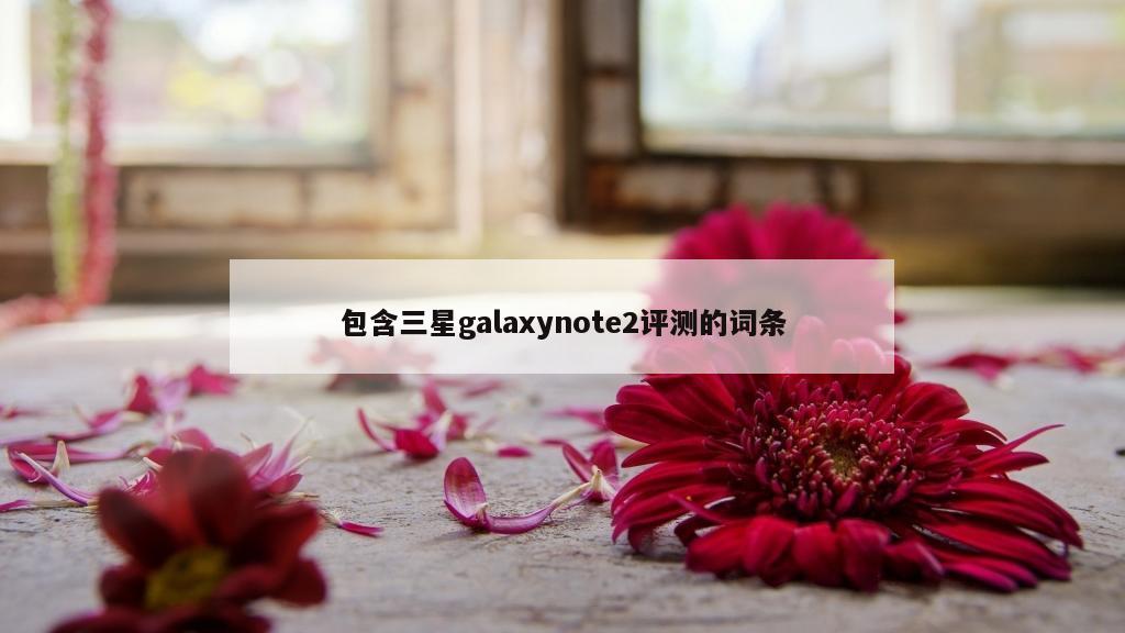 包含三星galaxynote2评测的词条