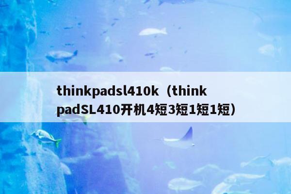 thinkpadsl410k（thinkpadSL410开机4短3短1短1短）