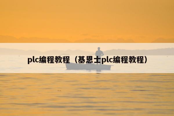 plc编程教程（基恩士plc编程教程）