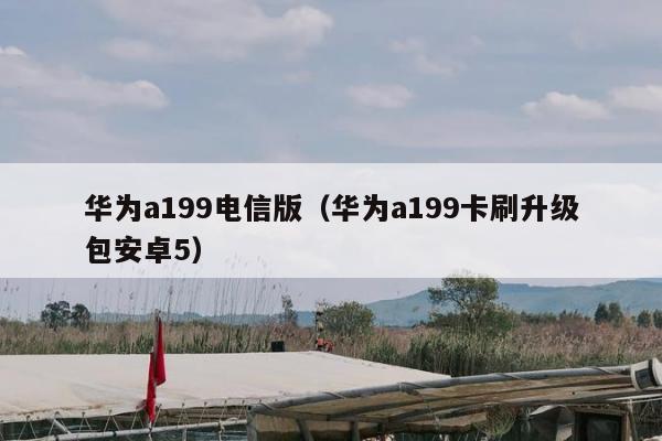 华为a199电信版（华为a199卡刷升级包安卓5）