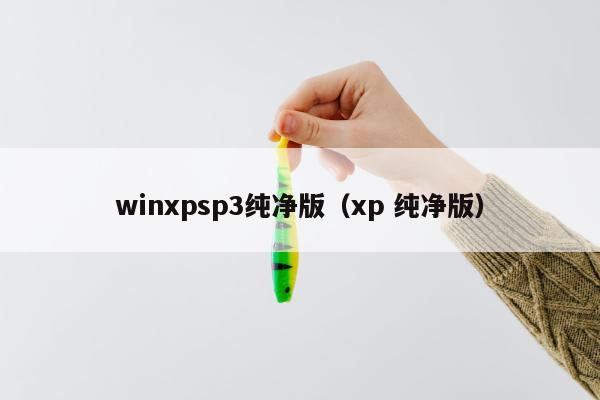 winxpsp3纯净版（xp 纯净版）