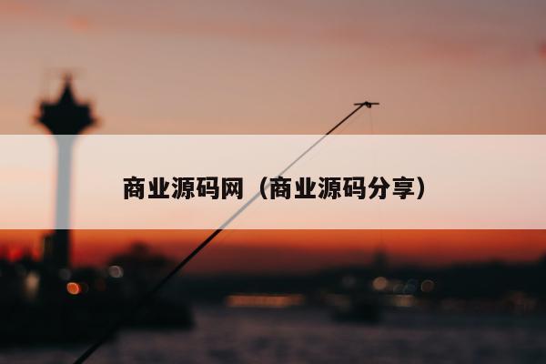 商业源码网（商业源码分享）