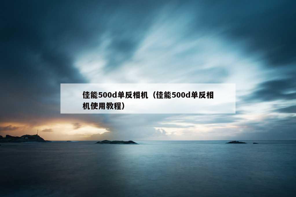 佳能500d单反相机（佳能500d单反相机使用教程）