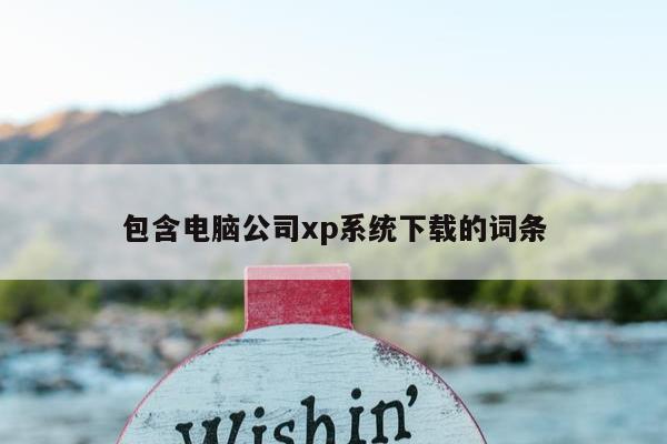 包含电脑公司xp系统下载的词条