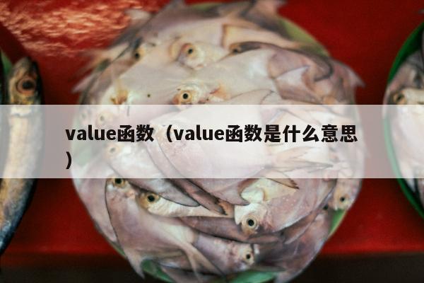 value函数（value函数是什么意思）